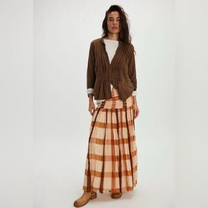 Free People FP One Ravenna Printed Convertible Maxi Skirt Size: XS